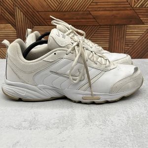 Nike View II Running Sneakers Mens 11 White Leather Low Top Athletic 318167-111